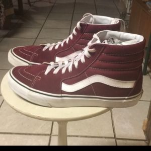 High top Vans Maroon